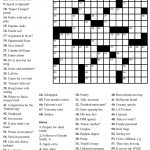 Easy Printable Crossword Puzzels   Infocap Ltd.   Free Printable Crosswords Medium