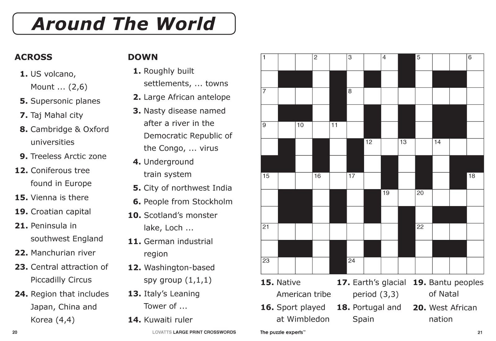 free crossword puzzle maker printable large