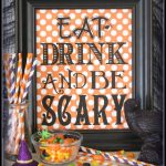 Eat Drink And Be Scary {Free Printable} | Halloween | Halloween   Free Printable Halloween Decorations Scary