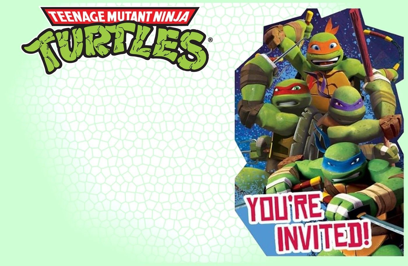 Ninja Turtle Invitation Template Coolest Invitation Templates Free 