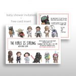 Editable Printable Star Wars Baby Shower Invitations Star | Etsy   Free Printable Star Wars Baby Shower Invites