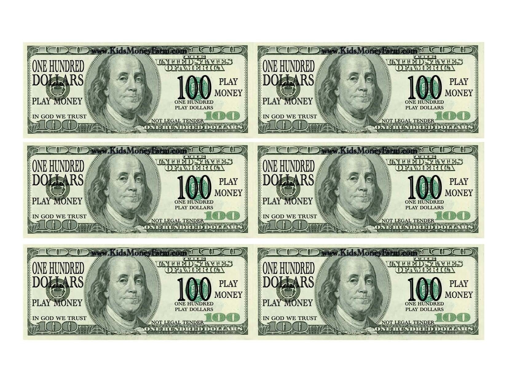 Free Printable Fake Money That Looks Real Free Printable