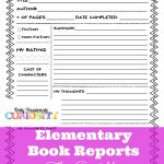 Elementary Book Reports Made Easy | Homeschooling | Book Report   Free Printable Story Books For Grade 2