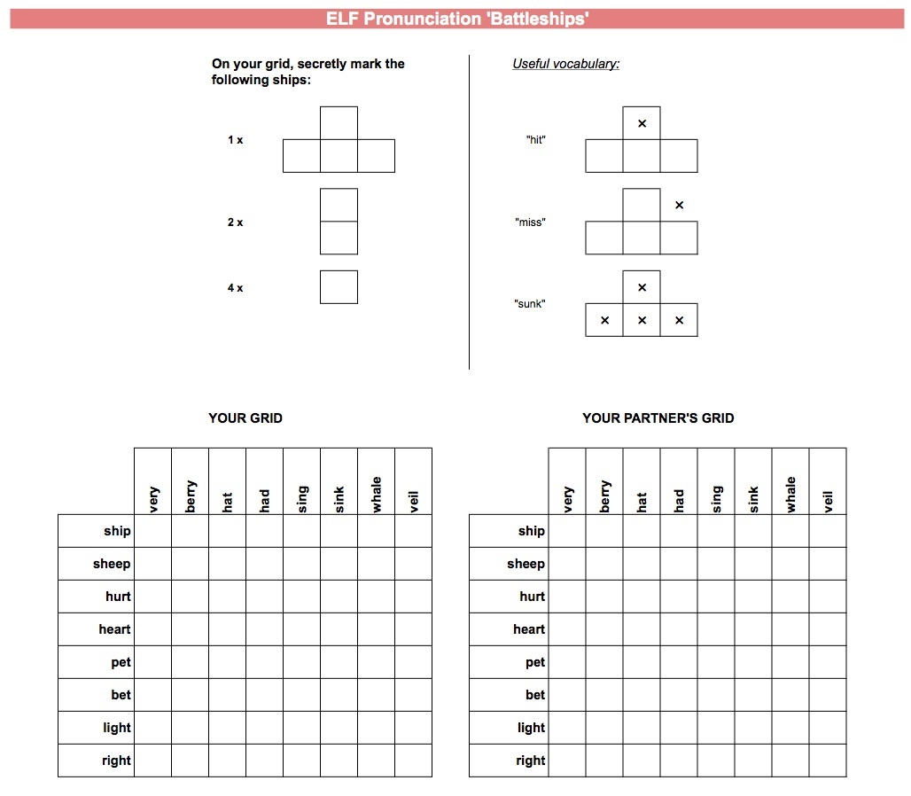 Elf Battleships – Printable Game Boards | Elf Pronunciation - Free Printable Battleship Game