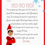 Elf On The Shelf Letter {Free Printable} | Christmas | Elf On The   Free Printable Elf On Shelf Arrival Letter
