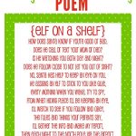 Elf On The Shelf Story   Free Printable Poem | Christmas Help | Elf   Free Printable Elf On The Shelf Story