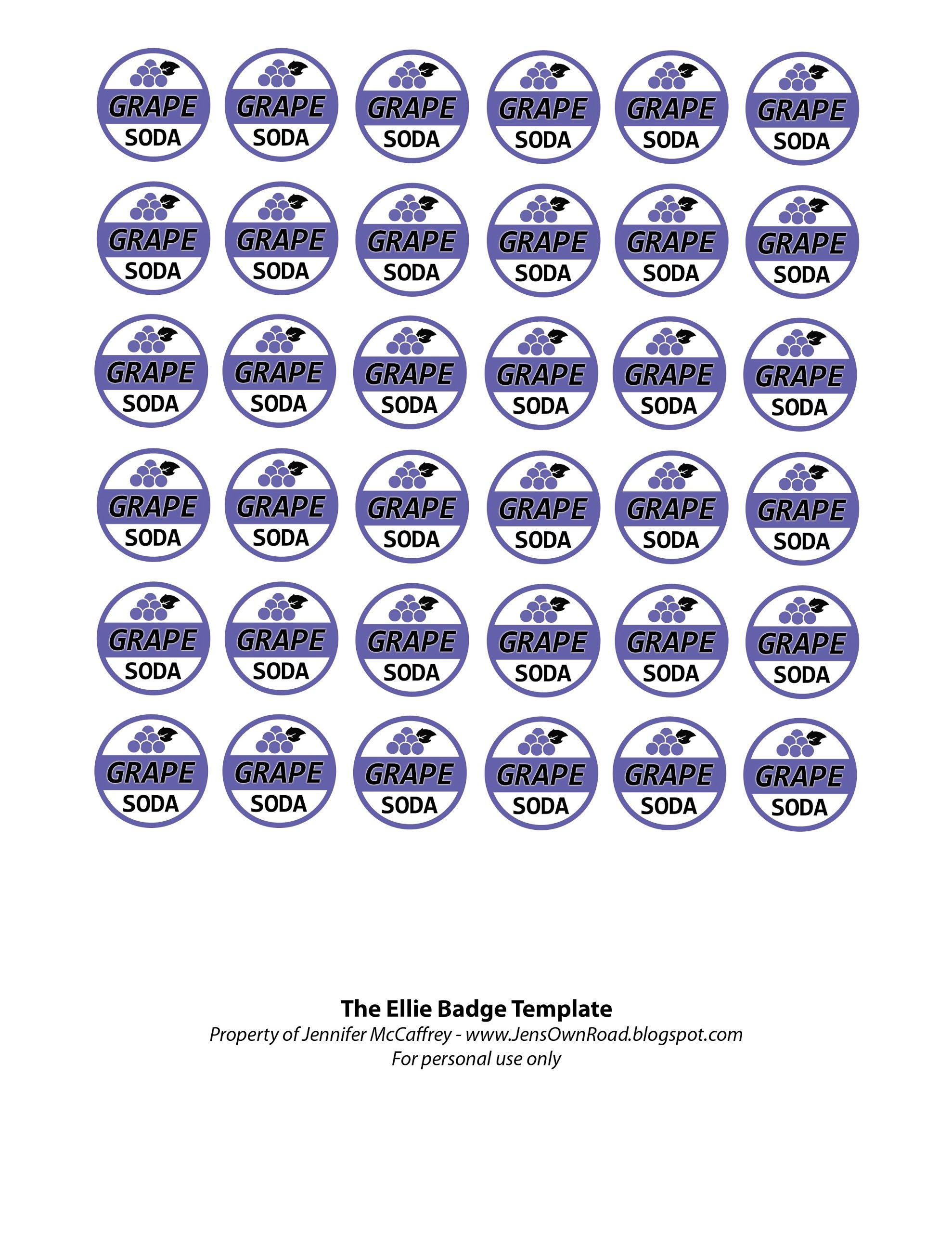 Ellie Badge Free Printable. These Would Make Great Charms For Party - Free Printable Badges