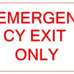 Emergency Exit Only Sign   Download This Free Printable Emergency   Free Printable Emergency Exit Only Signs