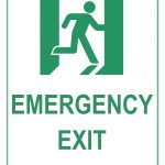 Emergency Exit Sign   Free Printable Exit Signs