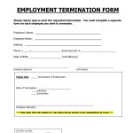 Employment Termination Form | Employee Forms | Employment Form   Free Printable Hr Forms
