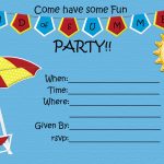 End Of Summer Party {Free Printable} | Five Little Chefs   Free Printable Event Invitations