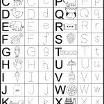 English Alphabet Worksheet For Kindergarten | Preschool   Free Printable Alphabet Worksheets For Grade 1