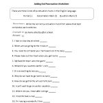 Englishlinx | Punctuation Worksheets   Free Printable Worksheets For Punctuation And Capitalization