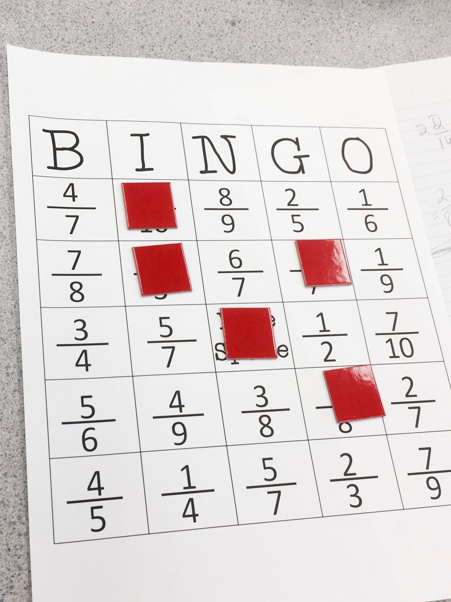 Equivalent Fraction Bingo | Elementary Education Collaborative Board - Fraction Bingo Cards Printable Free