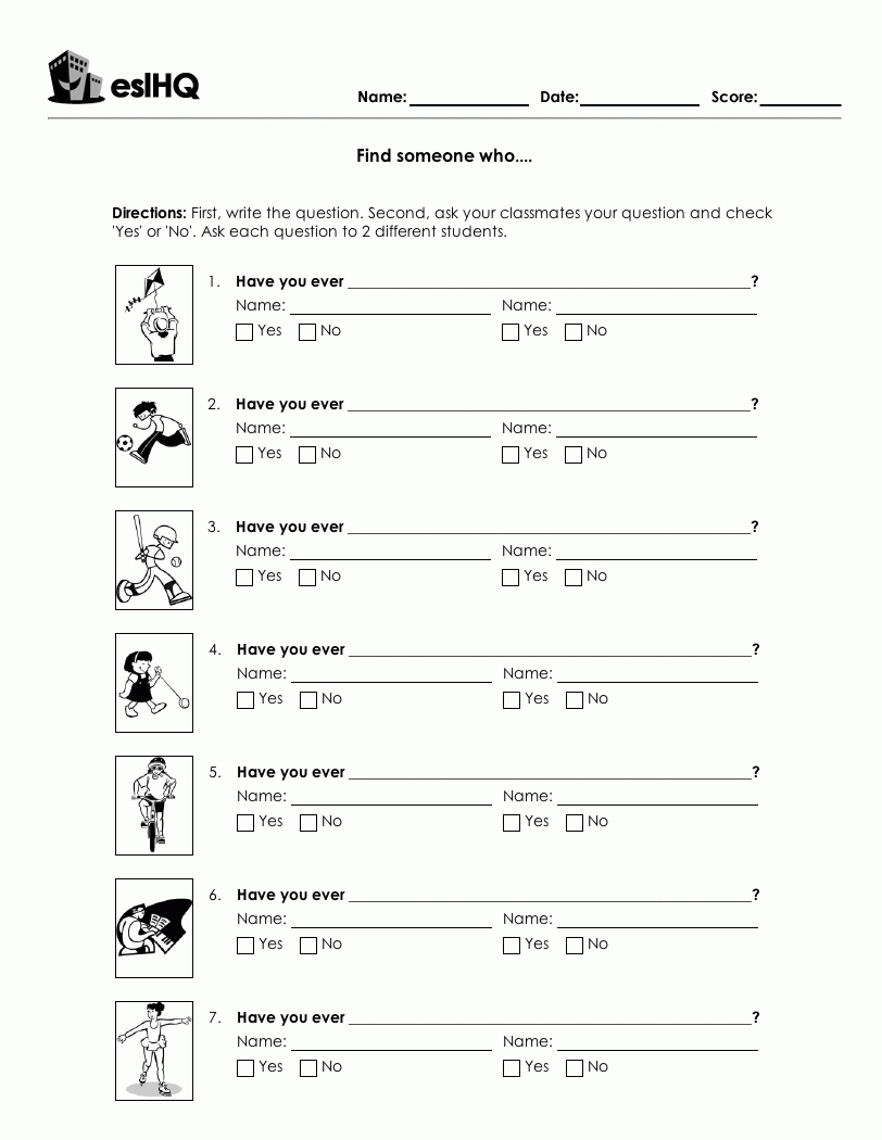 Eslhq - Create Esl Worksheets In Seconds With The Worksheet Wizard - Free Printable Esl Worksheets