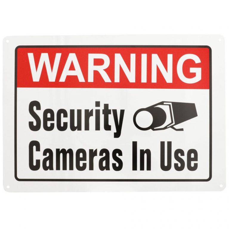 Everbilt 10 In X 14 In Security Cameras In Use Sign 31104 The 
