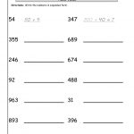 Expanded Form Worksheets | The Teacher's Guide Free Worksheets   Free Printable Expanded Notation Worksheets