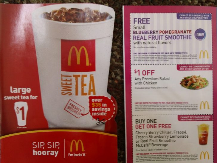 Free Mcdonalds Smoothie Printable Coupon