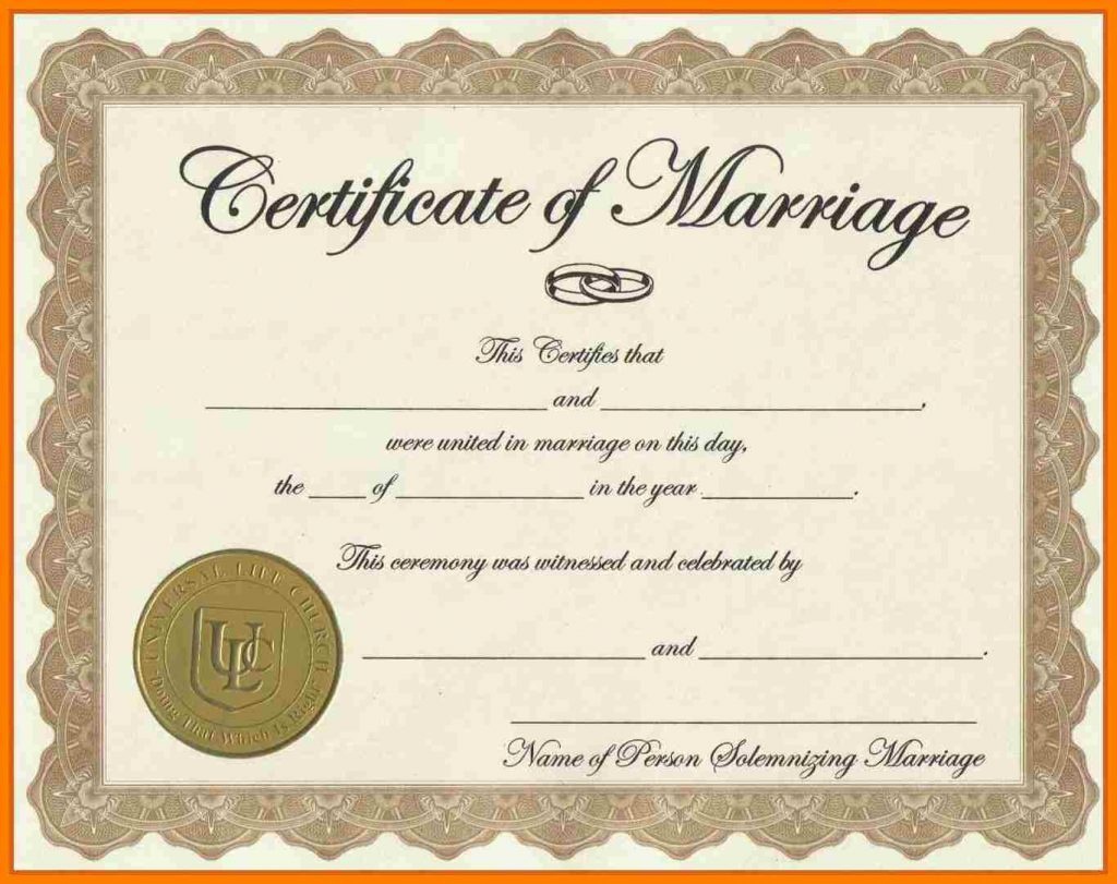 Fake Marriage Certificate Aws Certification Accounting - Fake Marriage Certificate Printable Free