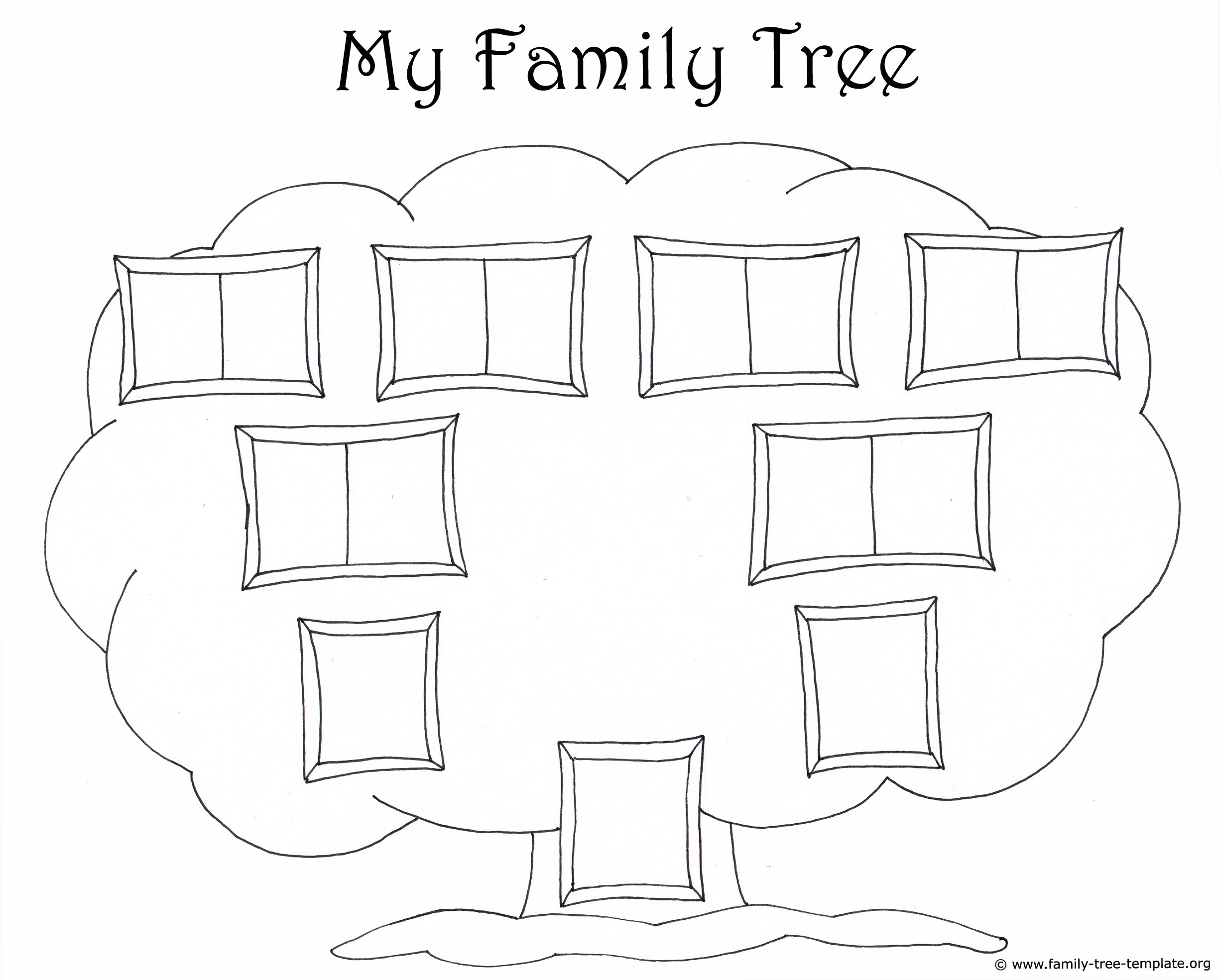 Family Tree Template For Kids: Printable Genealogy Charts - Free Printable Family Tree Template 4 Generations