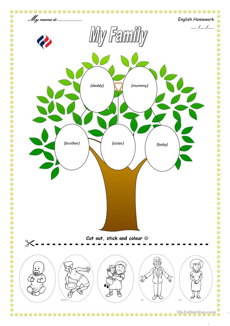 Family Tree Worksheet - Free Esl Printable Worksheets Madeteachers - My Family Tree Free Printable Worksheets