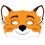 Fantastic Mr. Fox Mask Template | Free Printable Papercraft Templates   Free Printable Fox Mask Template
