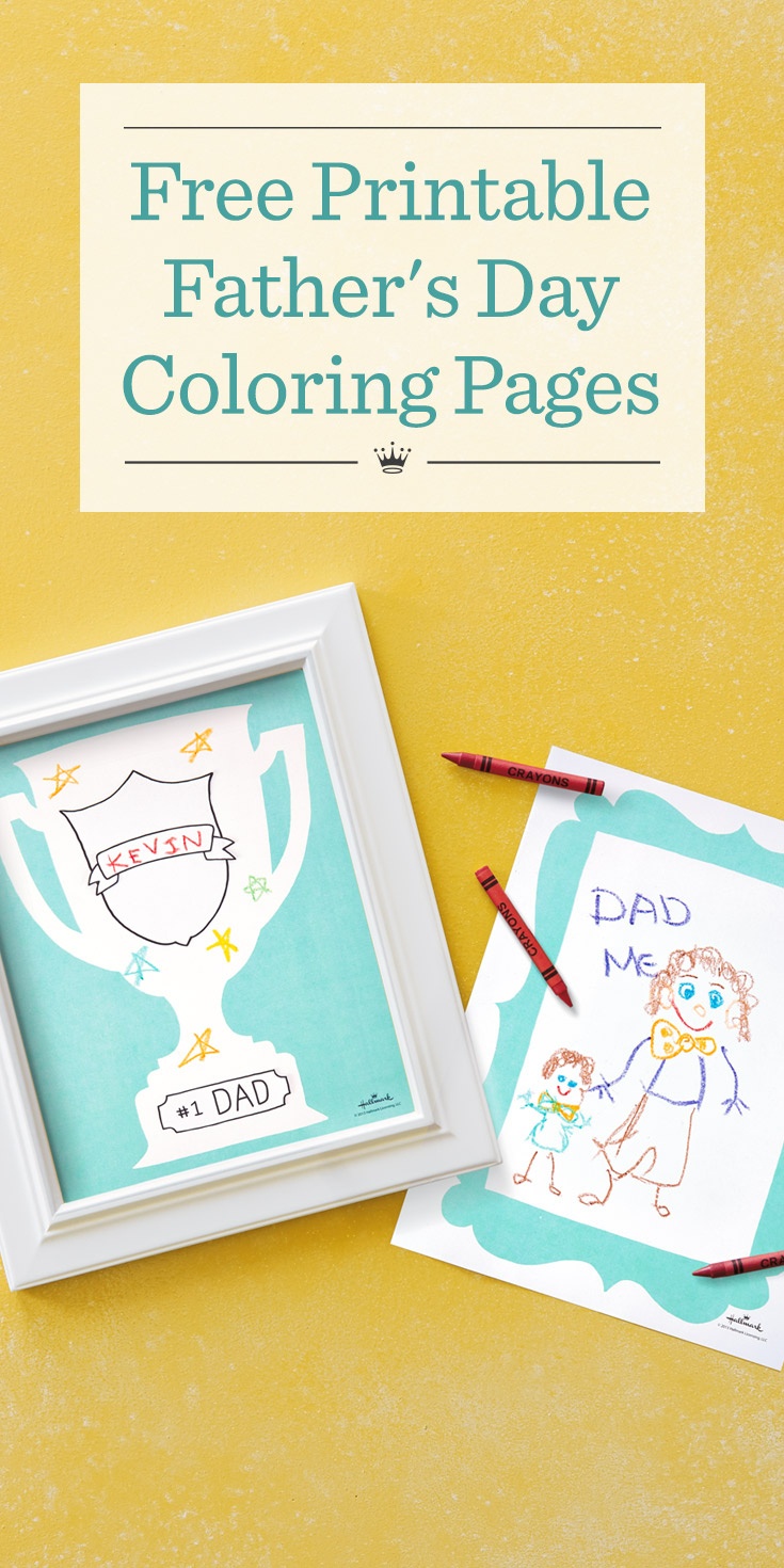 Father&amp;#039;s Day Coloring Pages | Hallmark Ideas &amp;amp; Inspiration - Hallmark Free Printable Fathers Day Cards