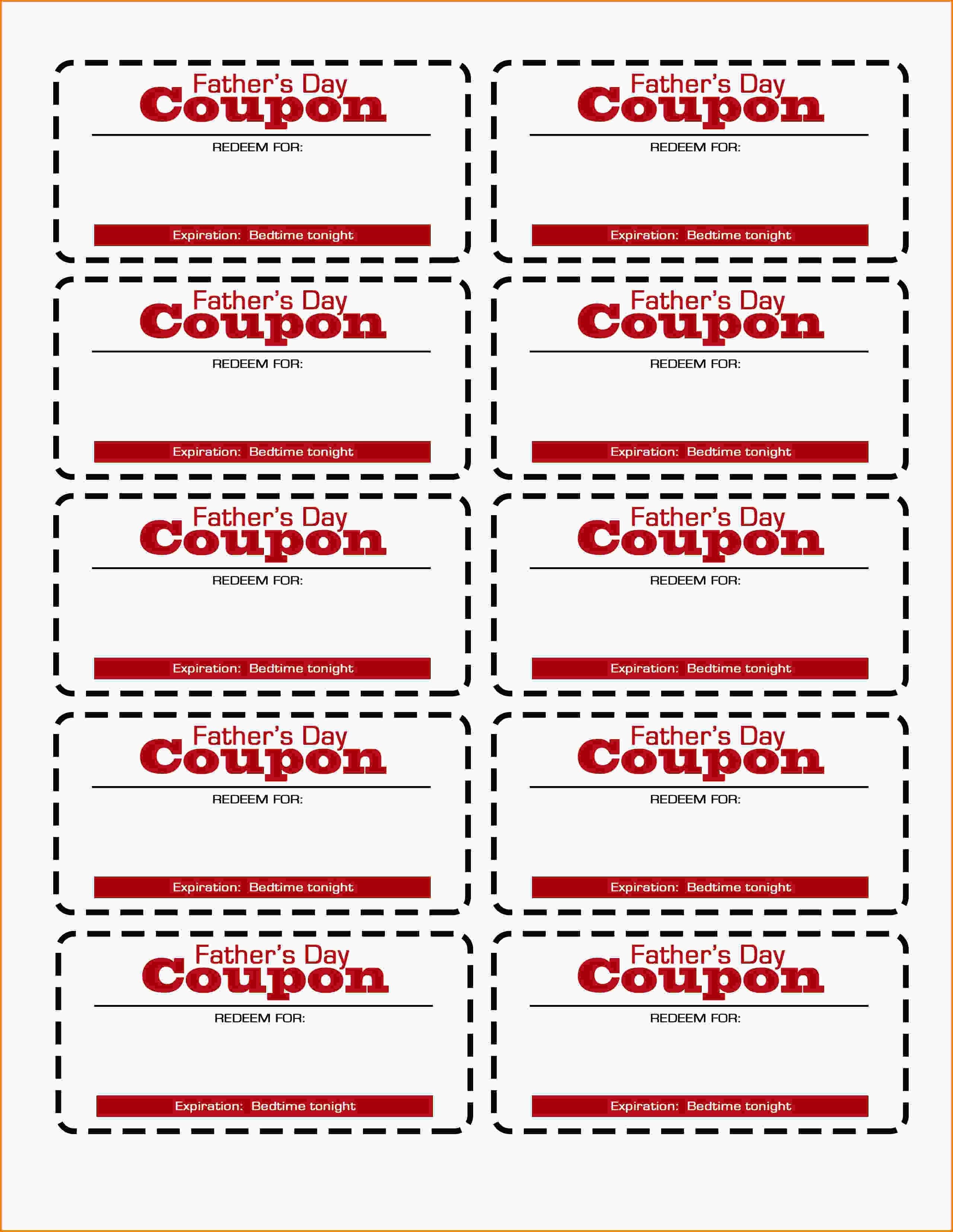 Father&amp;#039;s Day Coupon Printable! | Flourish | Free Resources For Pro - Free Printable Coupon Templates