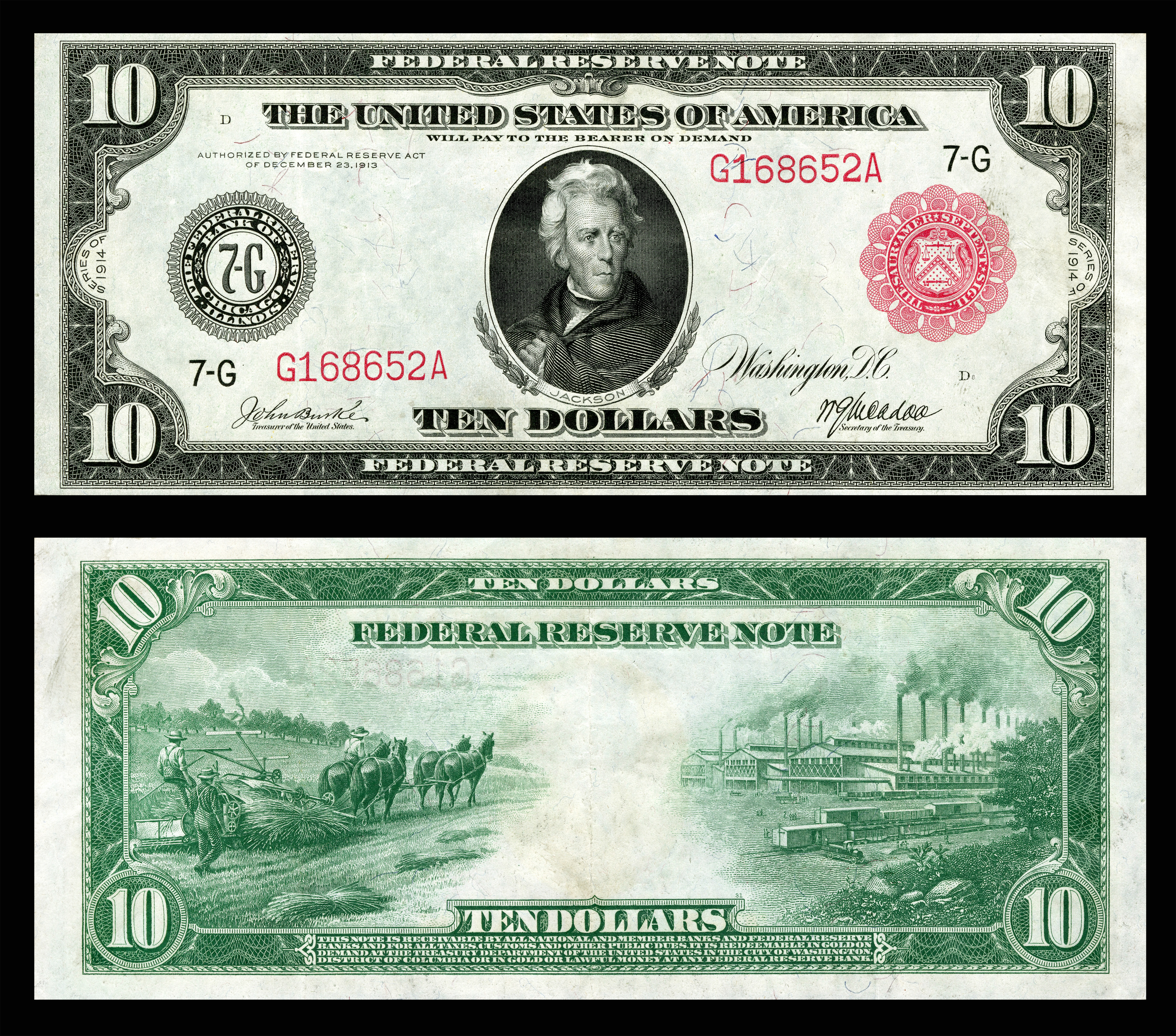 Federal Reserve Note - Wikipedia - Free Printable Us Currency