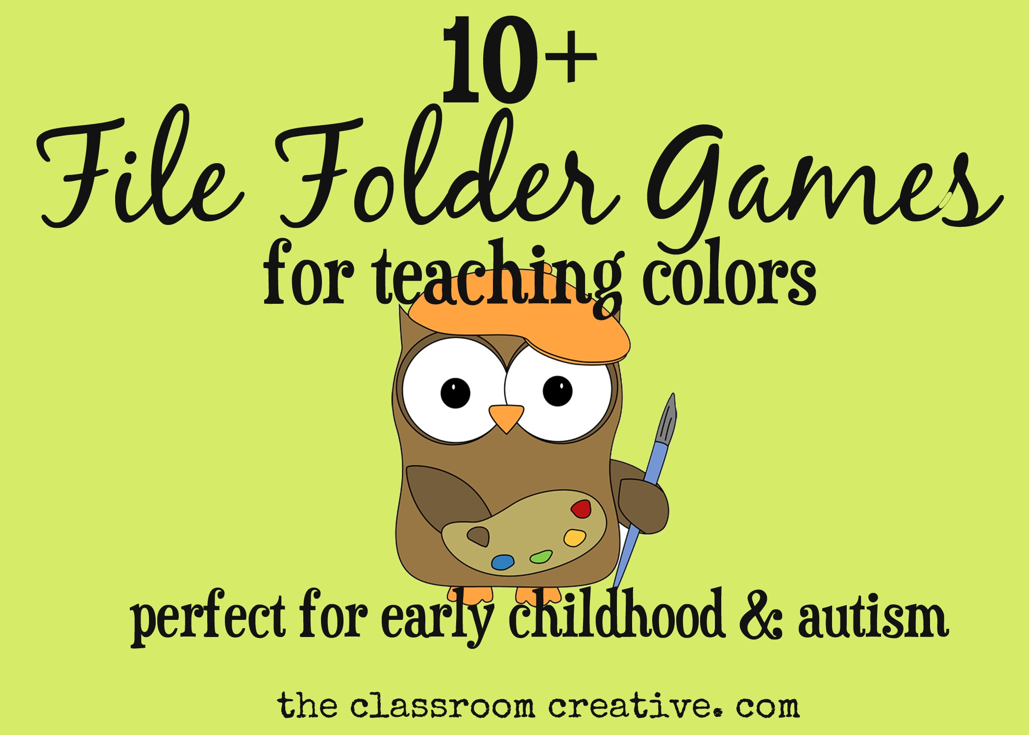 File Folder Games For Teaching Colors - Free Printable File Folder Games
