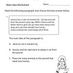 Finding The Main Idea Worksheet Printable | Main Idea | Main Idea   Free Printable Main Idea Graphic Organizer