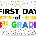 First Day Of School Signs   Free Printables   Happiness Is Homemade   First Day Of 3Rd Grade Free Printable