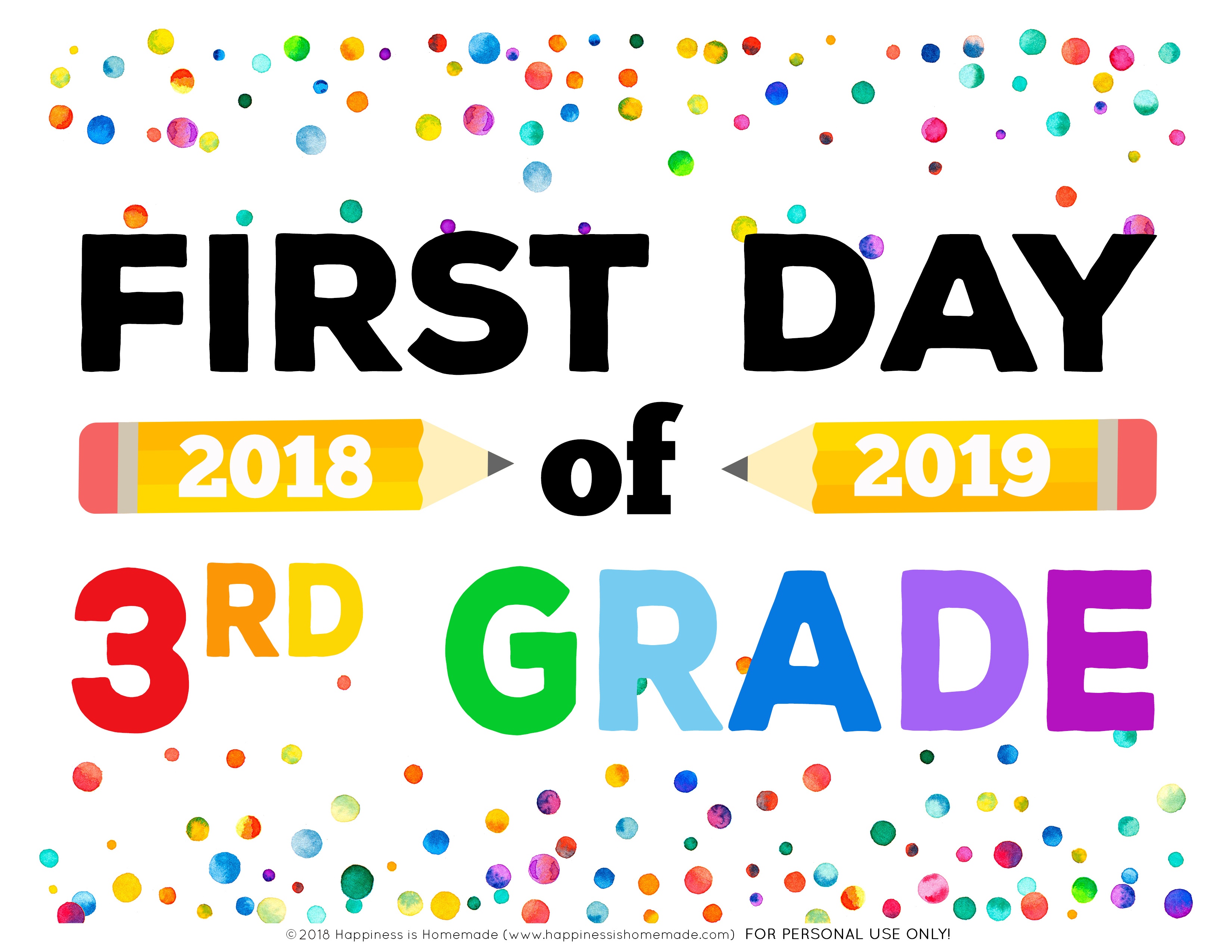 First Day Of School Signs - Free Printables - Happiness Is Homemade - Free Printable First Day Of School Certificate