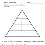 Food Pyramid Health Worksheet Printable | Church | Food Pyramid   Free Printable Food Pyramid