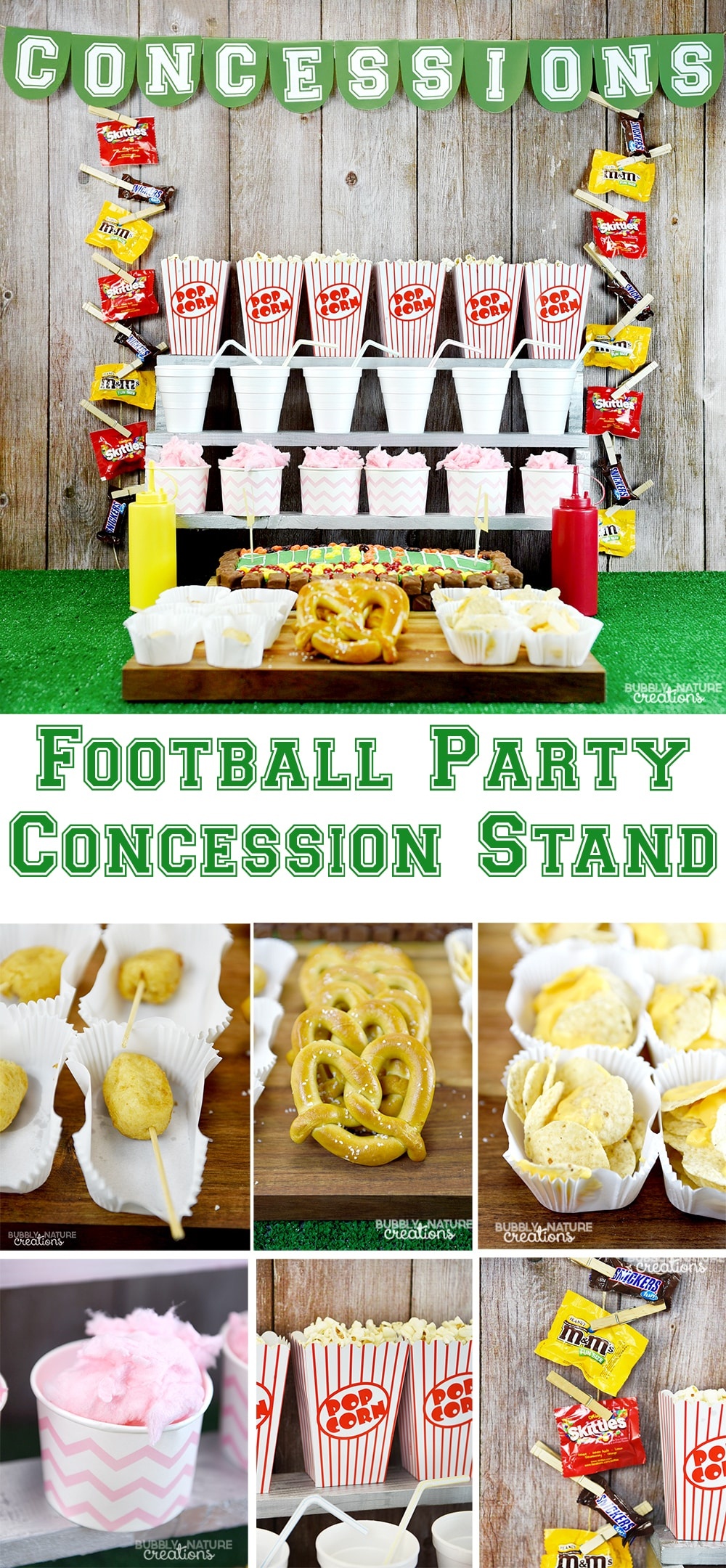 Football Party Concession Stand ⋆ Sprinkle Some Fun - Free Concessions Printable