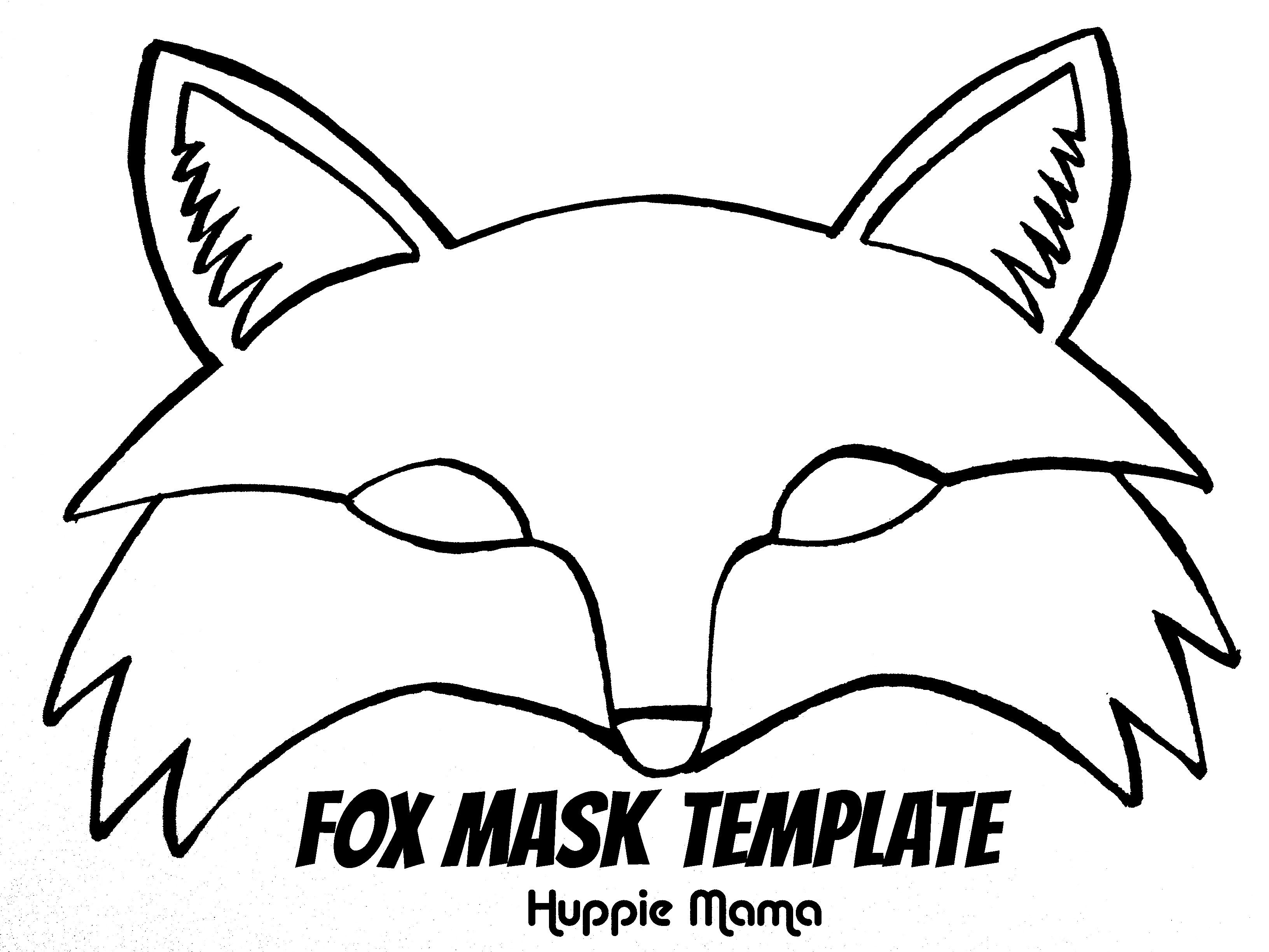 Fantastic Mr Fox Mask Template Free Printable Papercraft Templates 