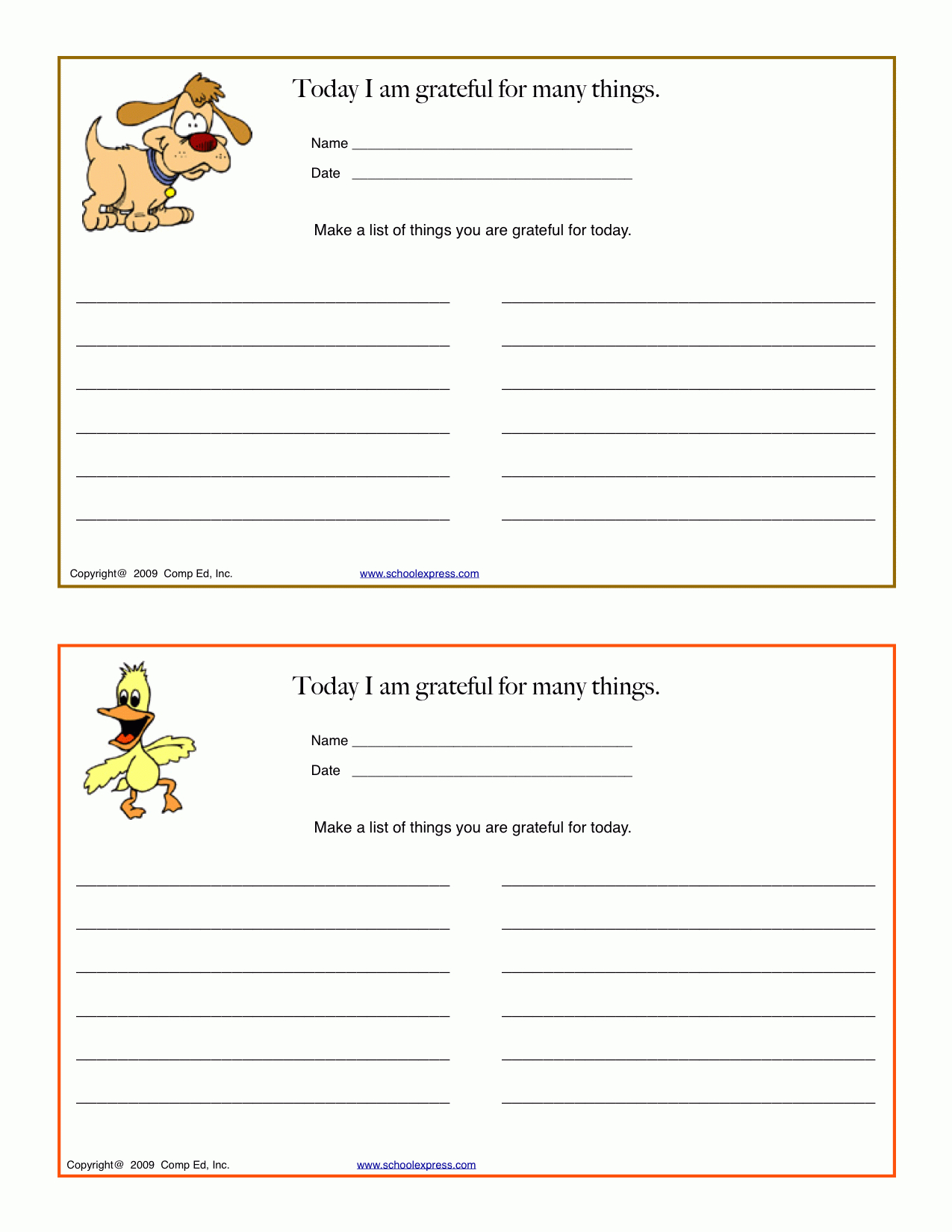 Free - 118 Gratitude Worksheets - Grateful People Report Higher - Free Printable Gratitude Worksheets