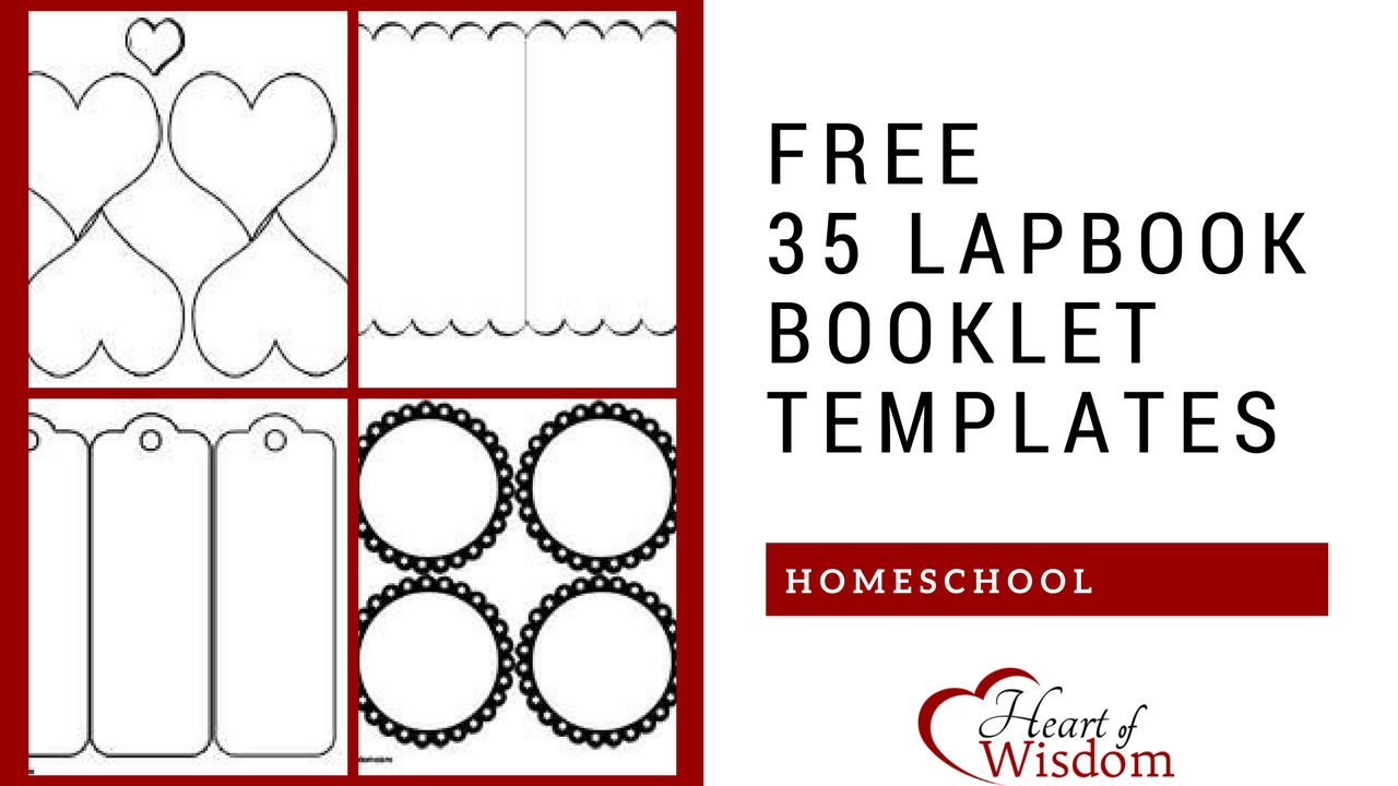 Free 35 Lapbook Booklet Templates – Heart Of Wisdom - Free Printable Lapbook Templates