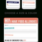 Free Allergy Alert Printables | {Be Brave} And Diy | Food Allergies   Printable Nut Free Signs