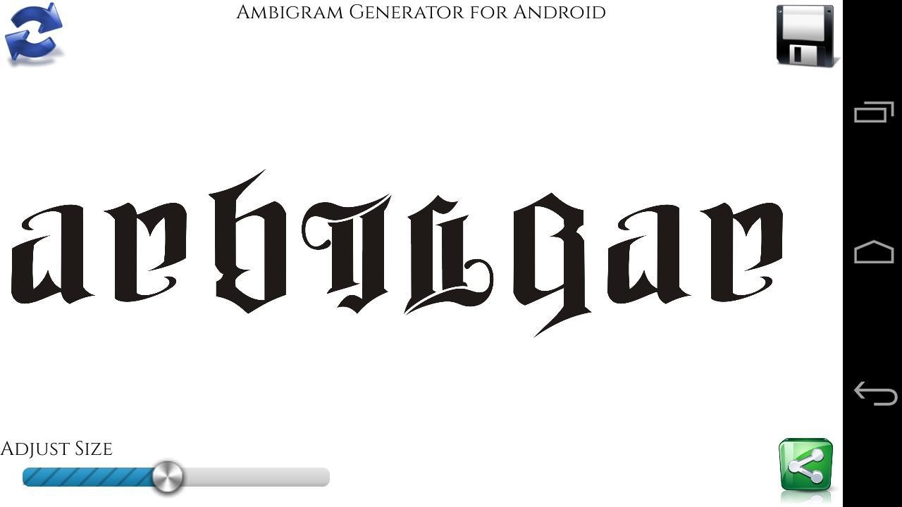 typography generator ambigram generator 4 words. tattoo