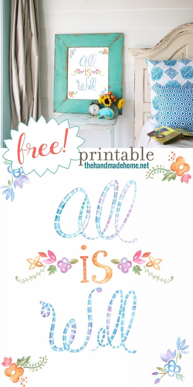 Free Art - All Is Well Freebie Plus So Many Other Free Peices - Free Printable Artwork