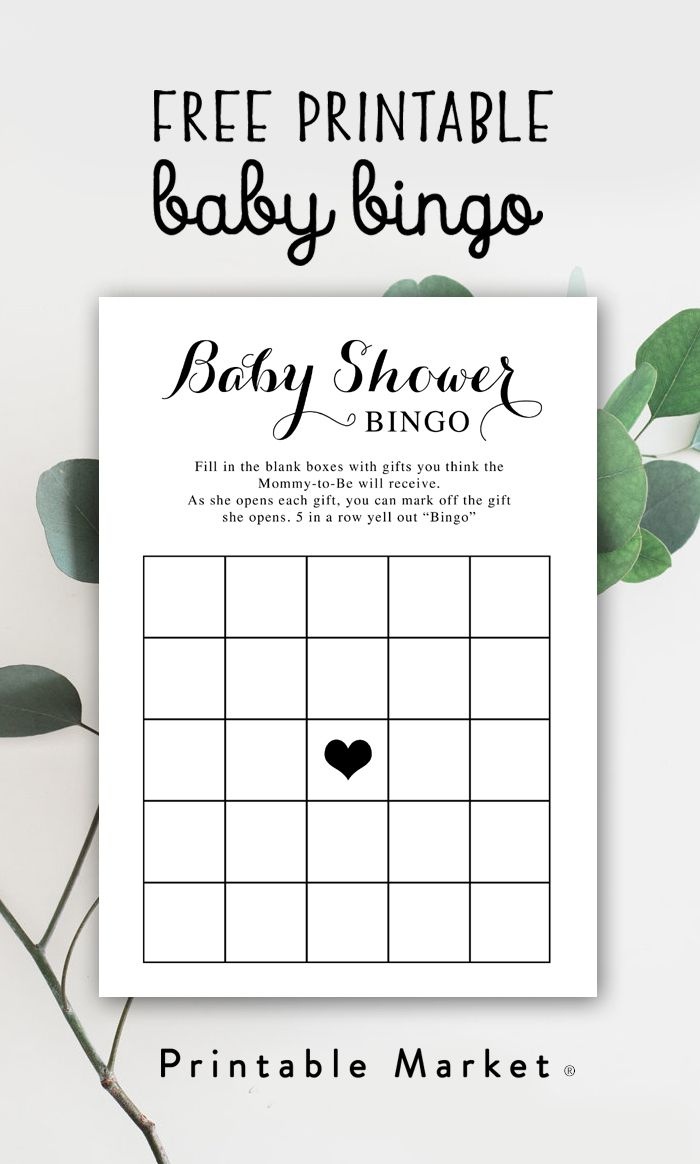 Free Baby Shower Printable – Baby Bingo - Instant Download In 2019 - Free Printable Baby Shower Bingo