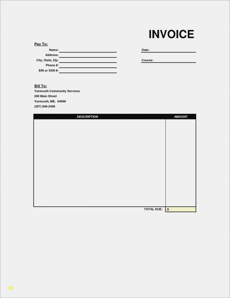 Simple Free Printable Invoices Invoice Template Basic Form Design