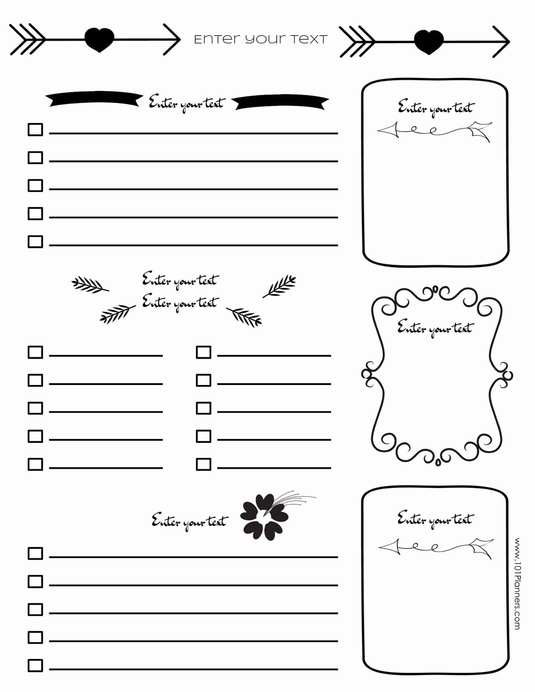Free Bullet Journal Printables | Customize Online For Any Planner Size - Free Printable Journal Templates