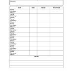 Free Call Log Template Sheet Css 2087 | Projects To Try | Work   Free Printable Call Log Template