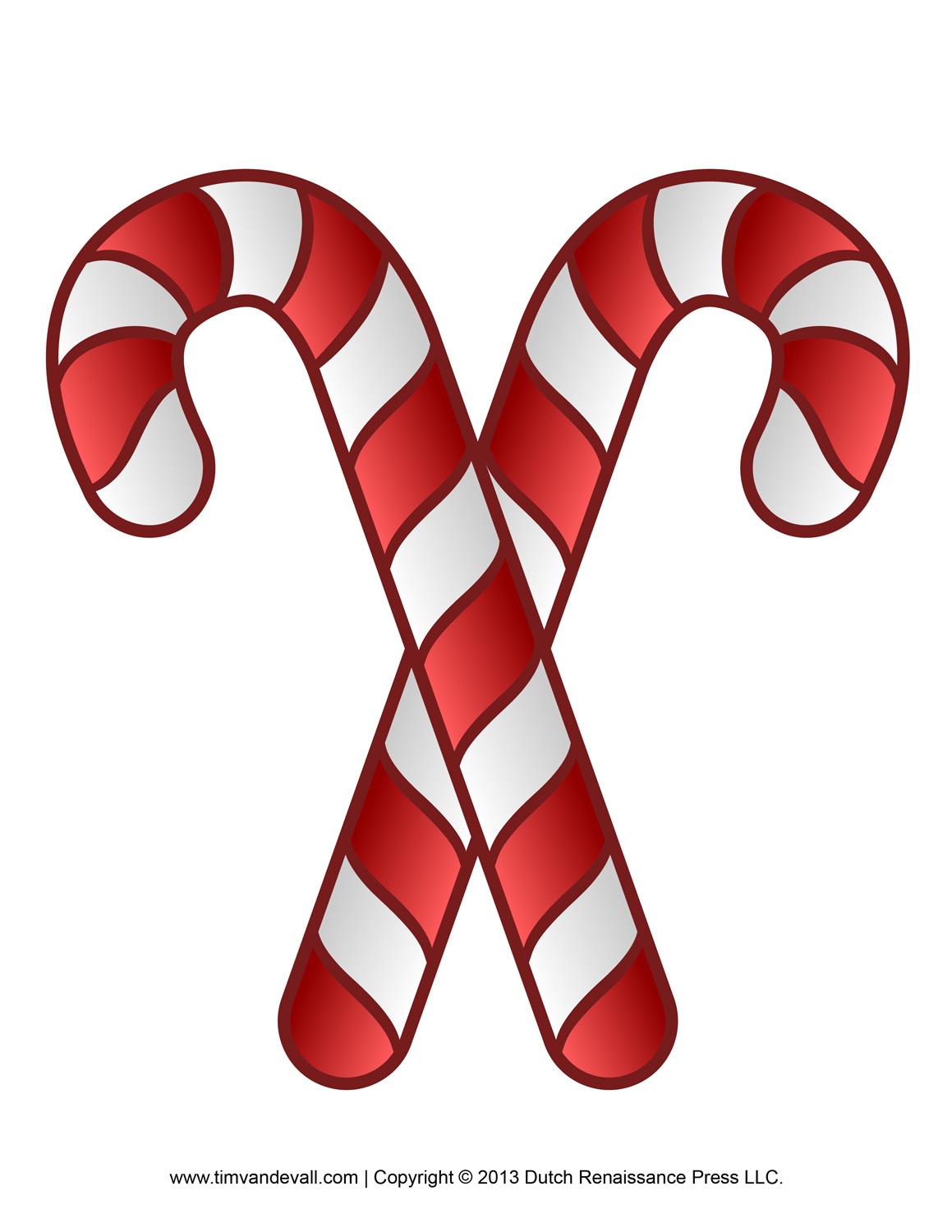 Free Candy Cane Template Printables Clip Art - Cliparting - Free Printable Candy Cane