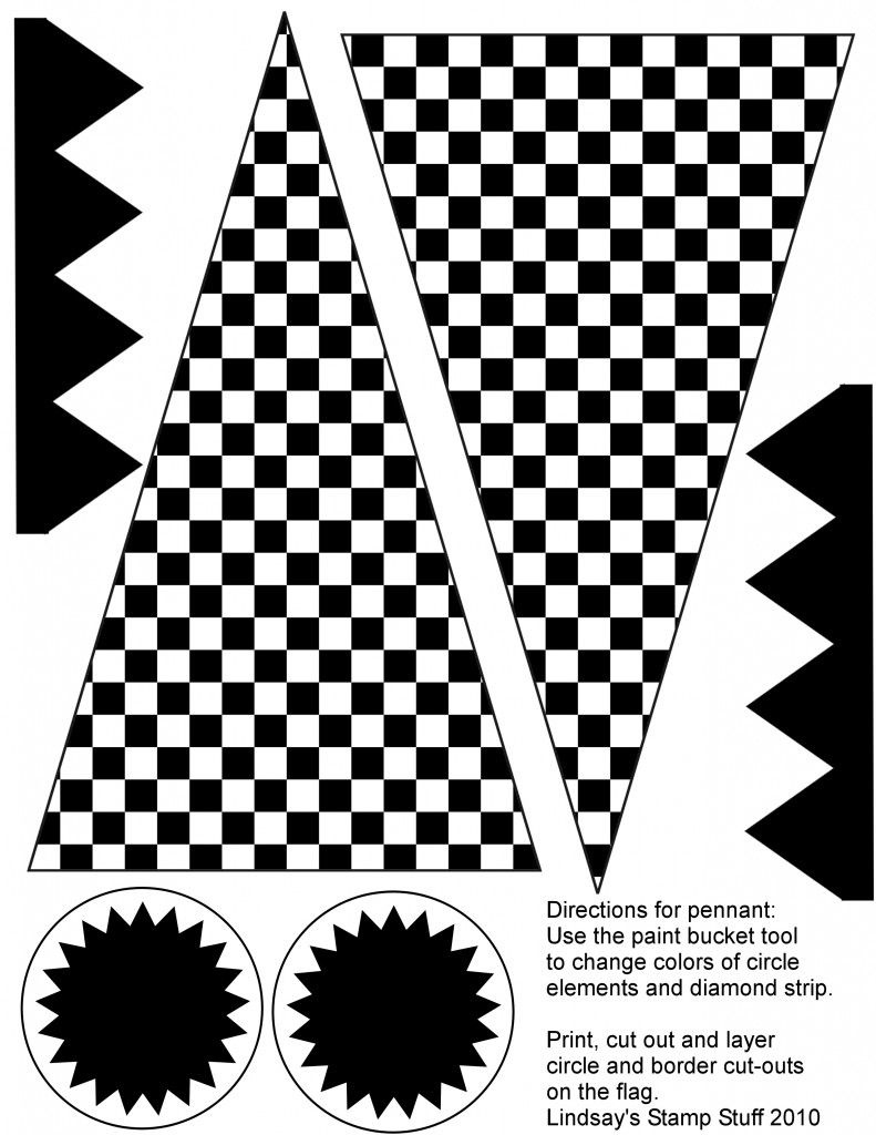 Free Checkered Flag Printables &amp;amp; More | Ideas | Hot Wheels Party - Free Printable Checkered Flag Banner