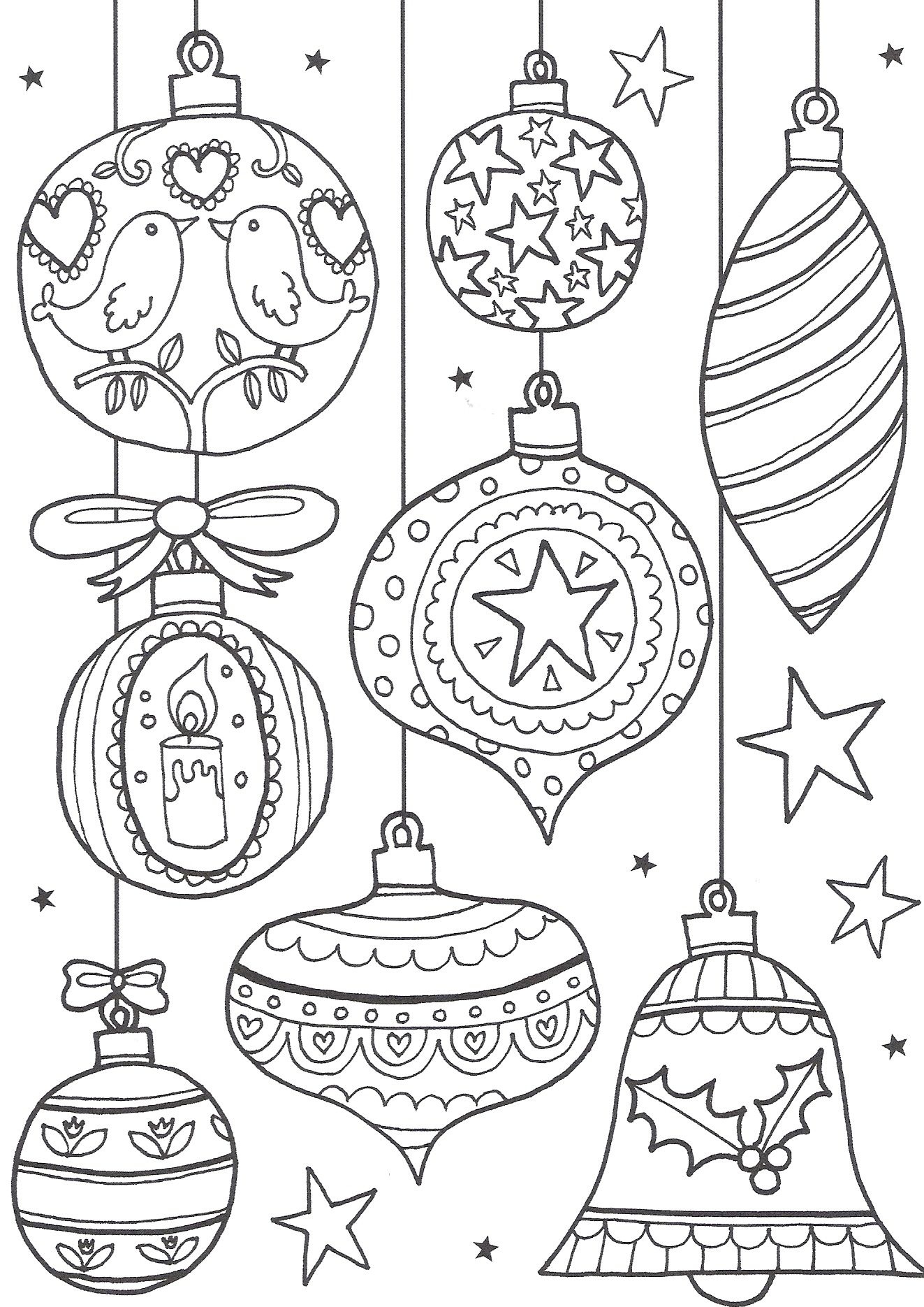 Xmas Coloring Pages Free Printable | Free Printable