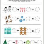 Free Christmas Themed Picture Math Worksheet   Love Note Printables   Free Printable Christmas Maths Worksheets Ks1