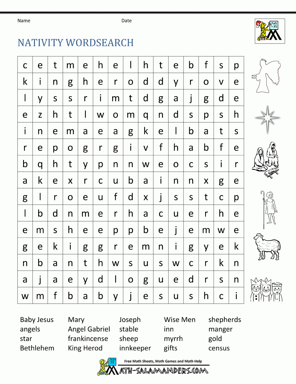 Free Christmas Worksheets For Kids - Free Printable Christmas Worksheets For Third Grade